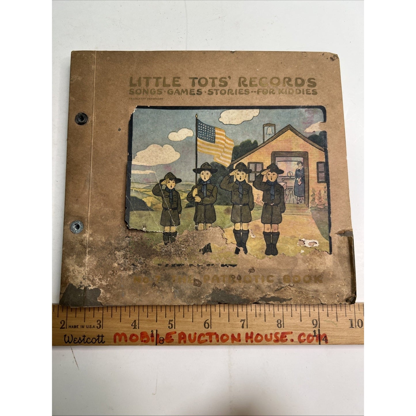 No. 7 Patriotic Book LITTLE TOTS RECORDS SONGS GAMES STORIES REGAL RECORDS NY