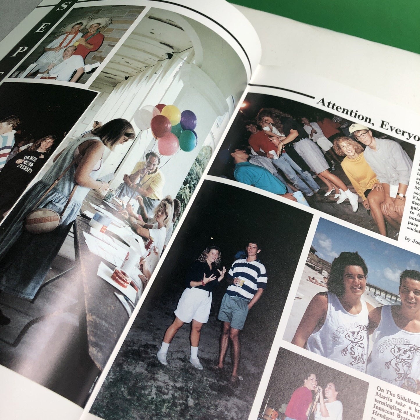 1989 - 1990 Spring Hill College Yearbook “Have You Heard?” Mobile Alabama
