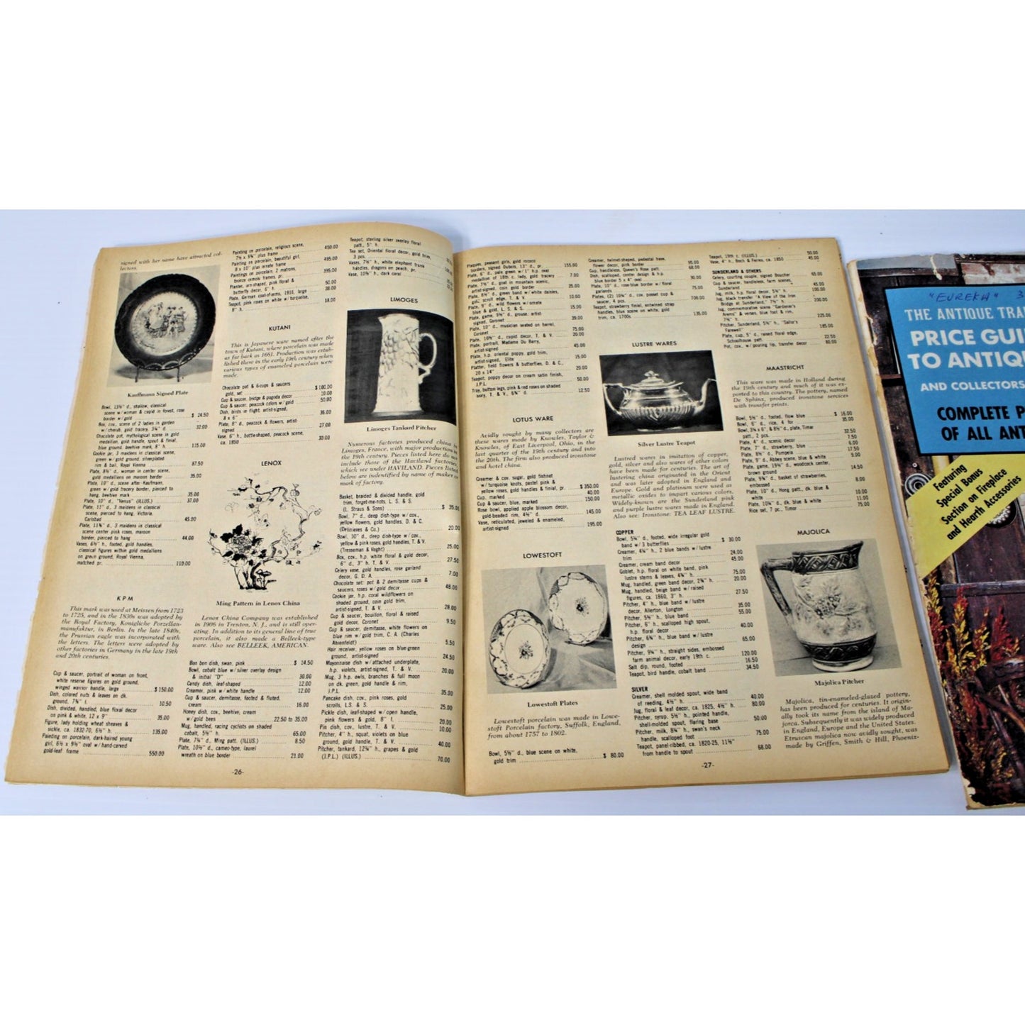 2 issues "The Antique Trader Price Guide"- Winter 1972 and Summer 1973