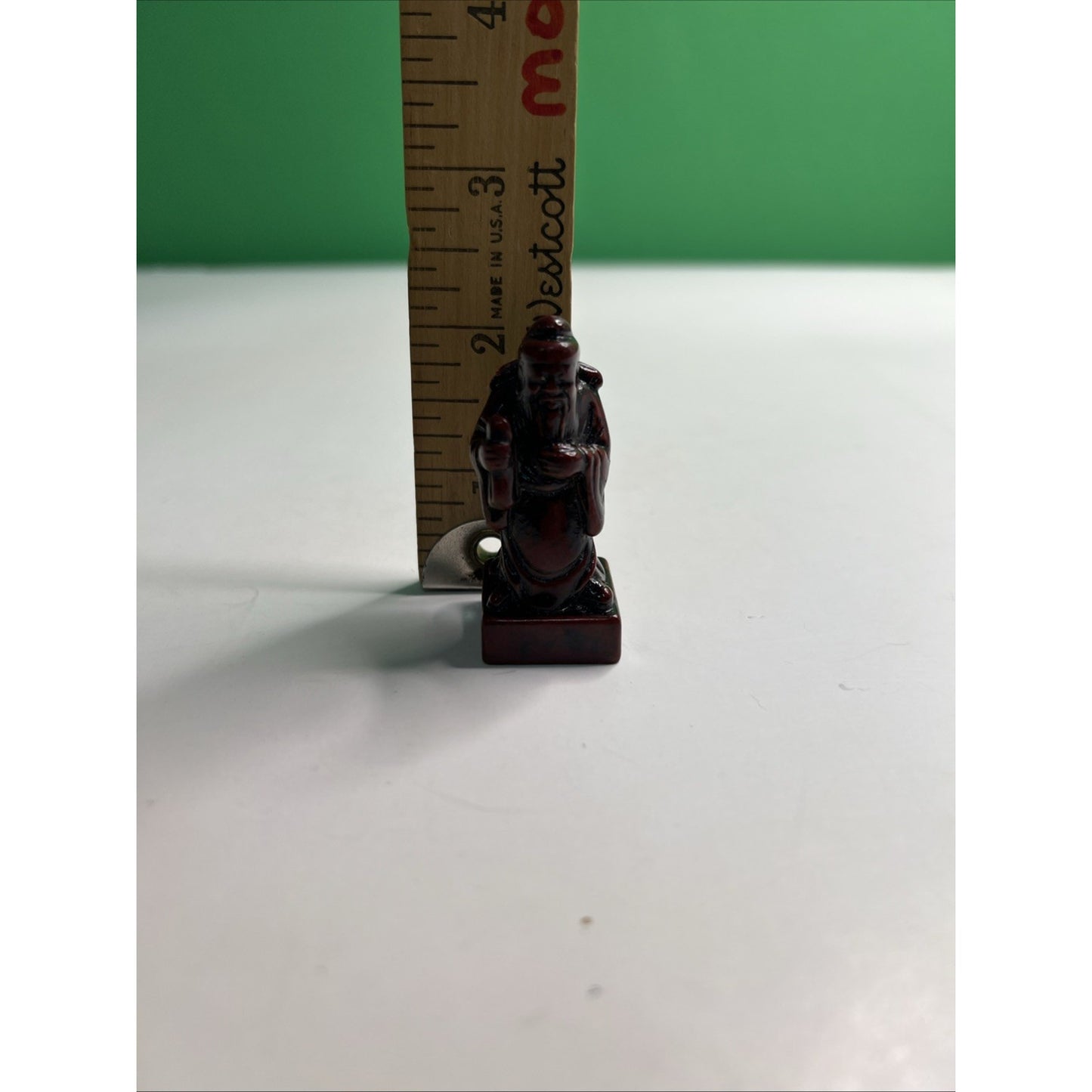 Vintage Chinese Chess Pawn Replacement Piece Dark Red Soapstone