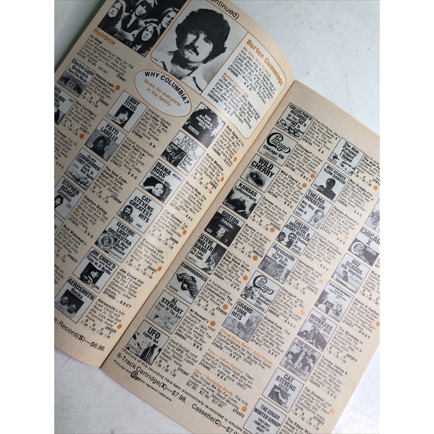 ORIGINAL1978 STAR WARS FULL COVER PHOTO Columbia House Records & Tapes Magazine