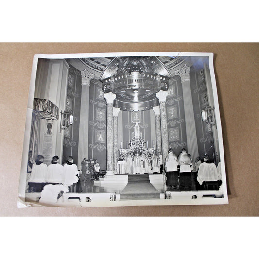 Vintage 1950s 8x10 photograph, Mobile, AL Cathedral of the Immaculate Conception