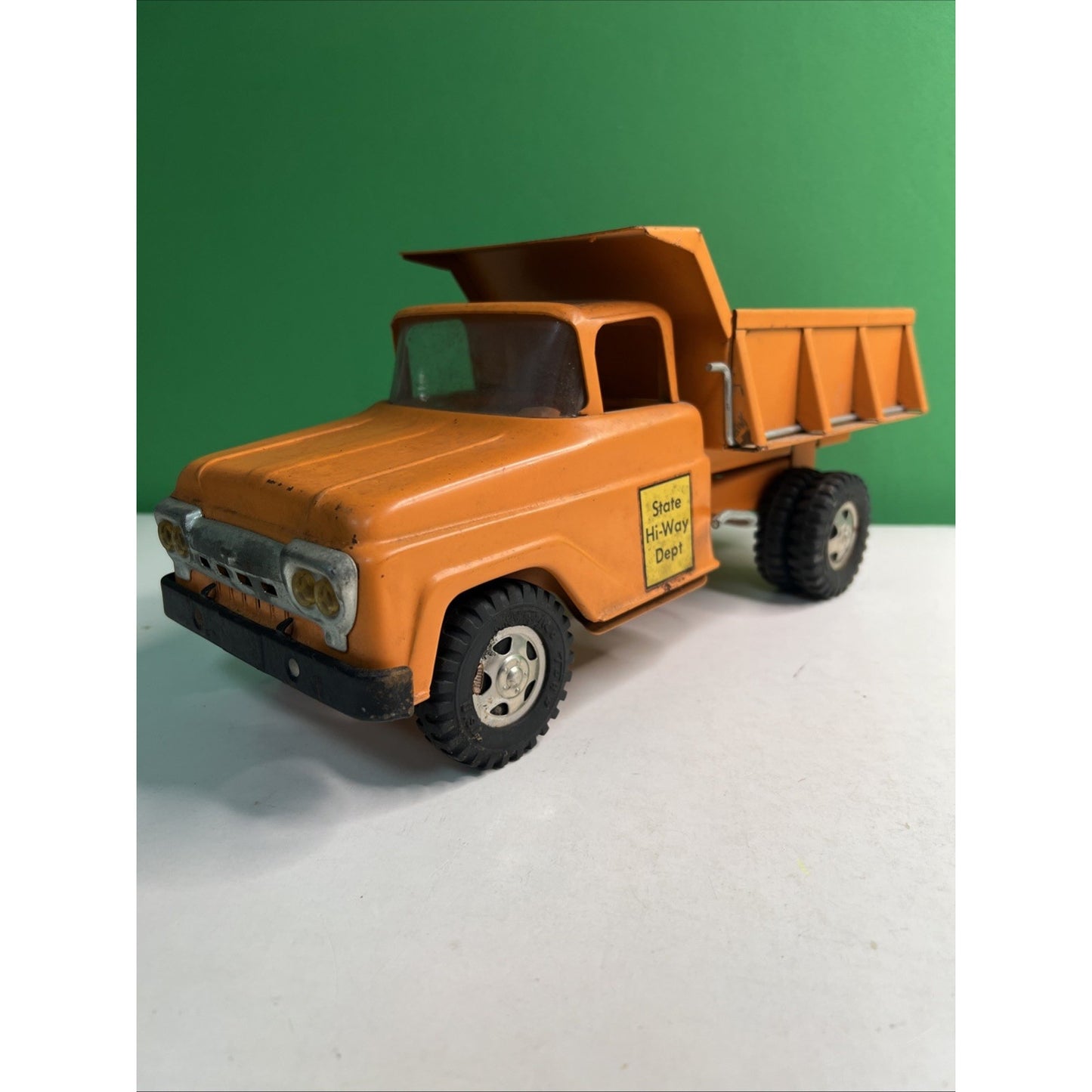 Vintage Pressed Steel 1960 Tonka Toys State Hi-Way Dump Truck Dually Original