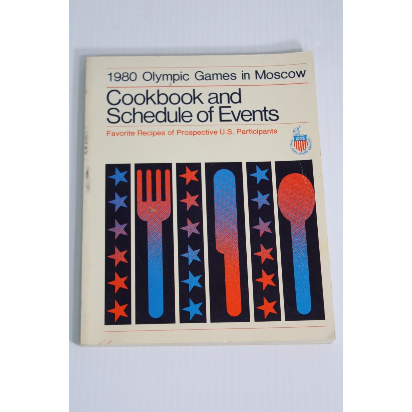 Vintage 1980 Moscow Olympics US Team Boycott Cookbook Schedule of Events 1979