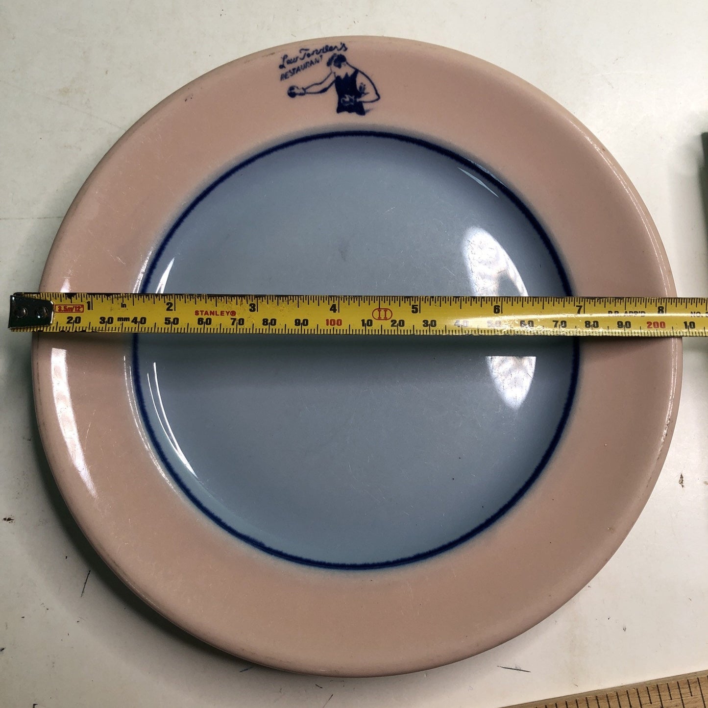 Old Rare LEW TENDLER’S RESTAURANT PLATE 8” Diameter Jewish Boxer Boxing