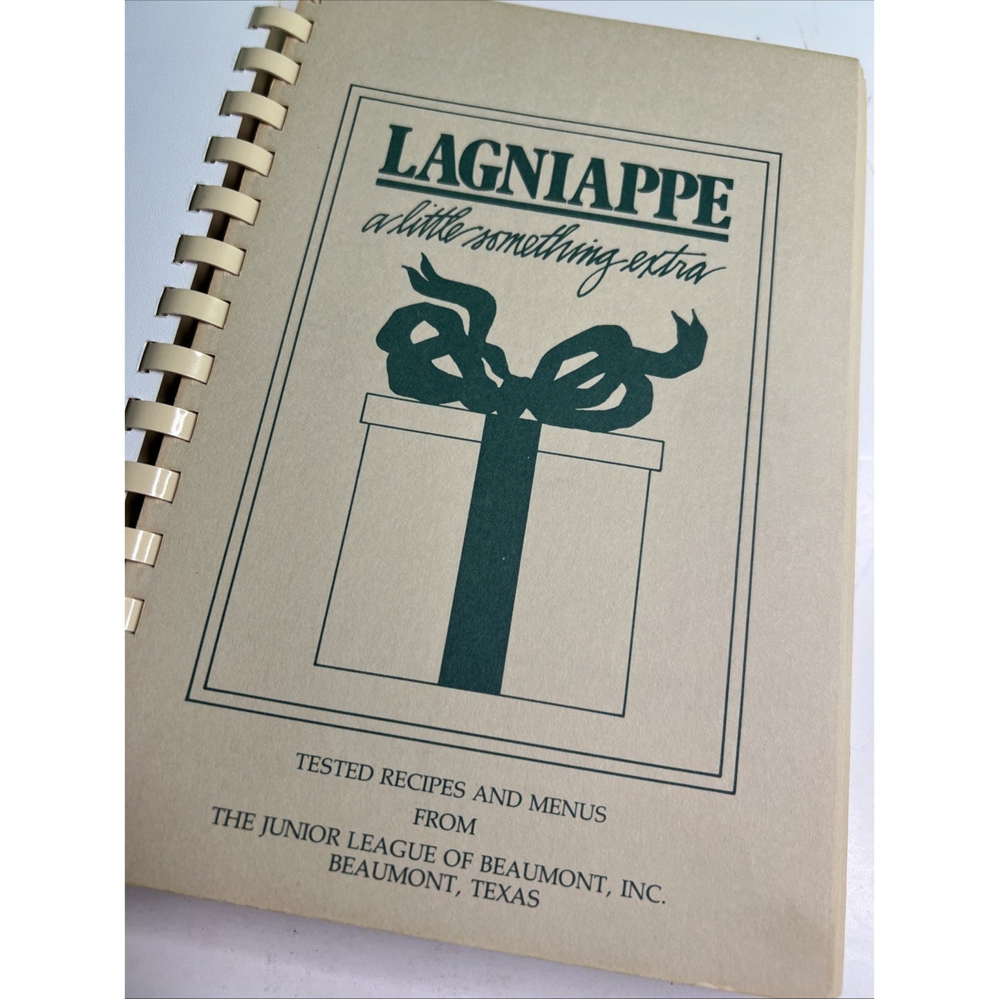 1982-83 Lagniappe A Little Something Extra Cookbook Junior League of Beaumont TX