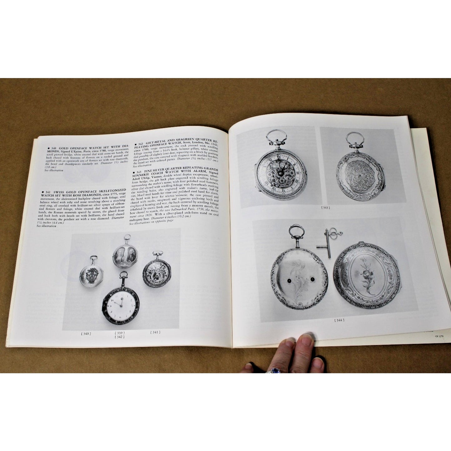 Sotheby Parke Bernet Auctions: FINE WATCHES, CLOCKS, SCIENTIFIC INTRUMENTS 1979