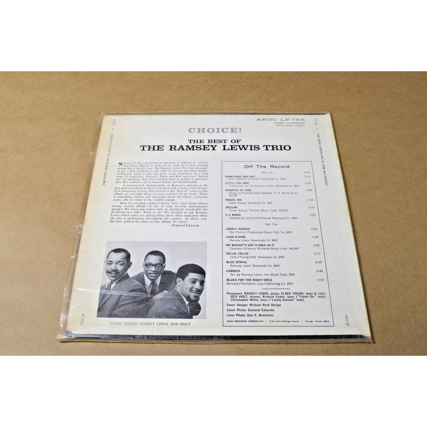 1965 Album, Choice! The Best of the Ramsey Lewis Trio, Jazz Funk Chess Productio