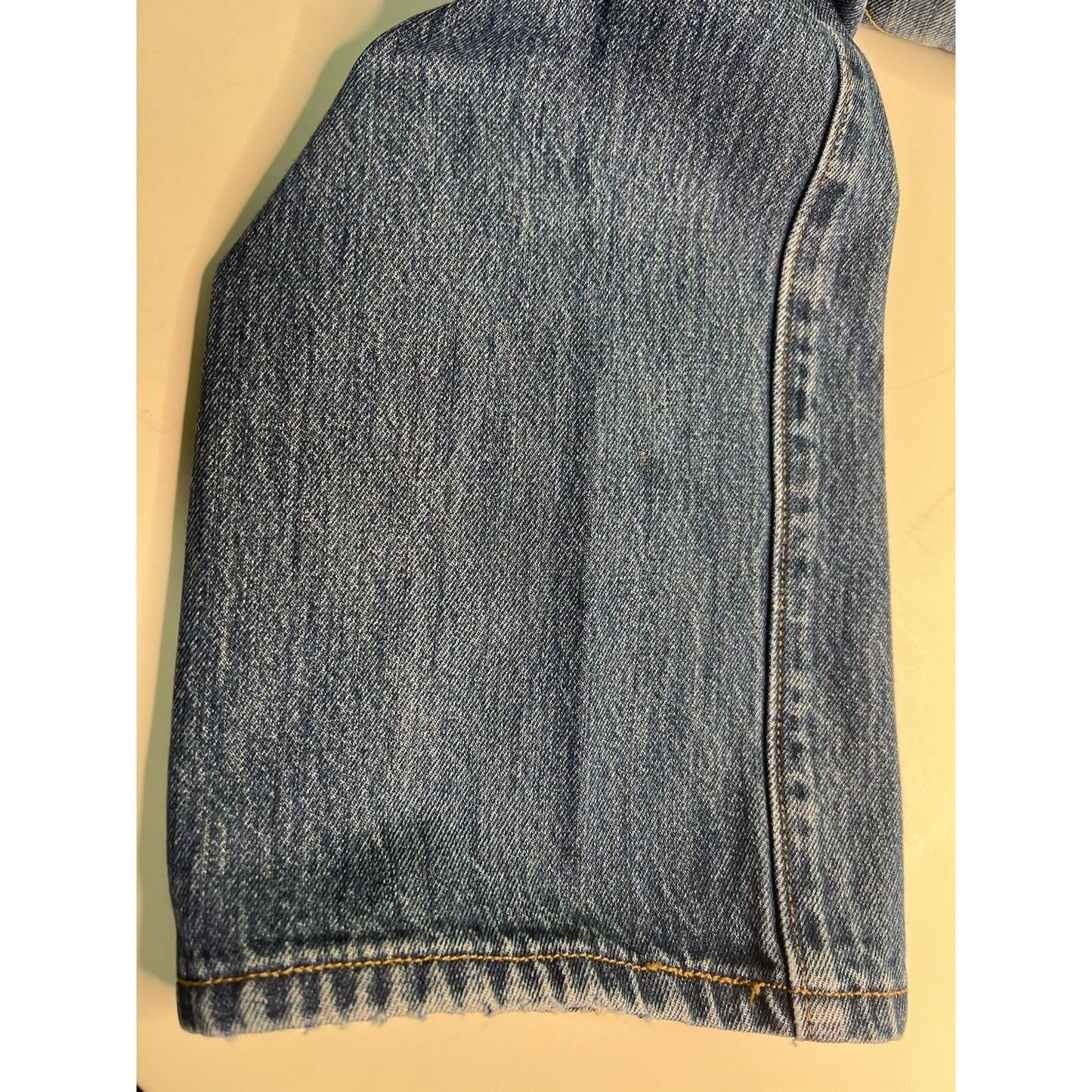 Levis Original 501 Button Fly Straight Leg Blue Denim Jeans Mens 36x34