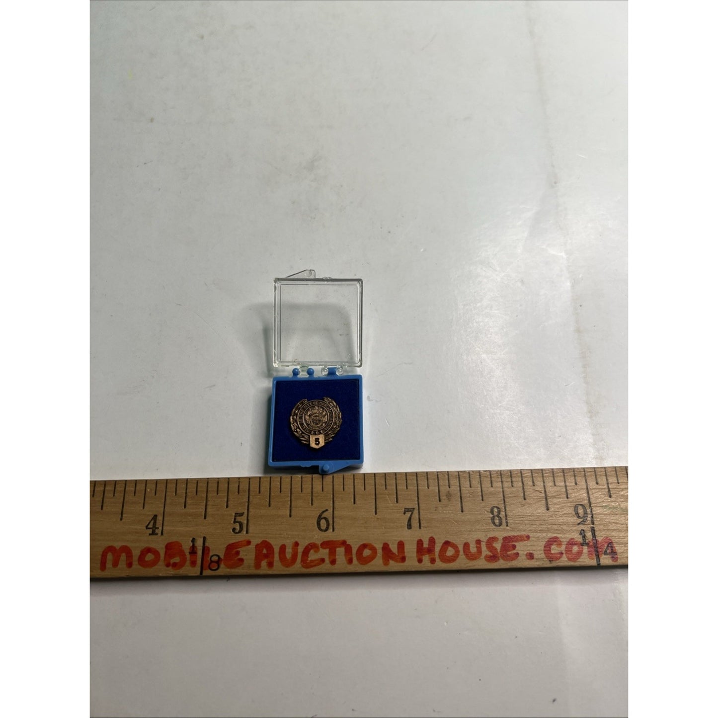 Vintage Seal Of The City Of Mobile Alabama 5 Year Service Clutch Pin Boxed