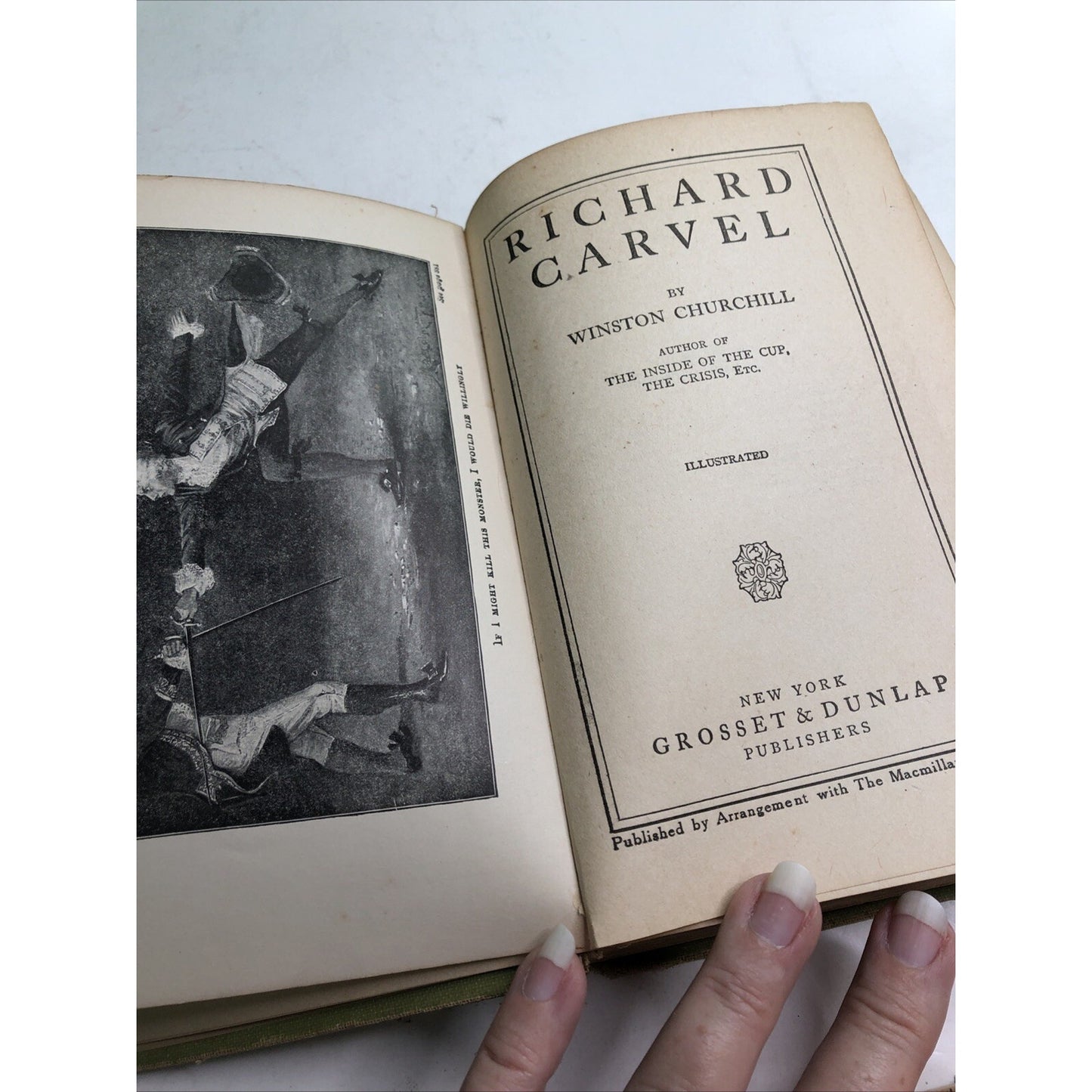 Vintage Richard Carvel by Winston Churchill 1914 1st Edition Hardcover