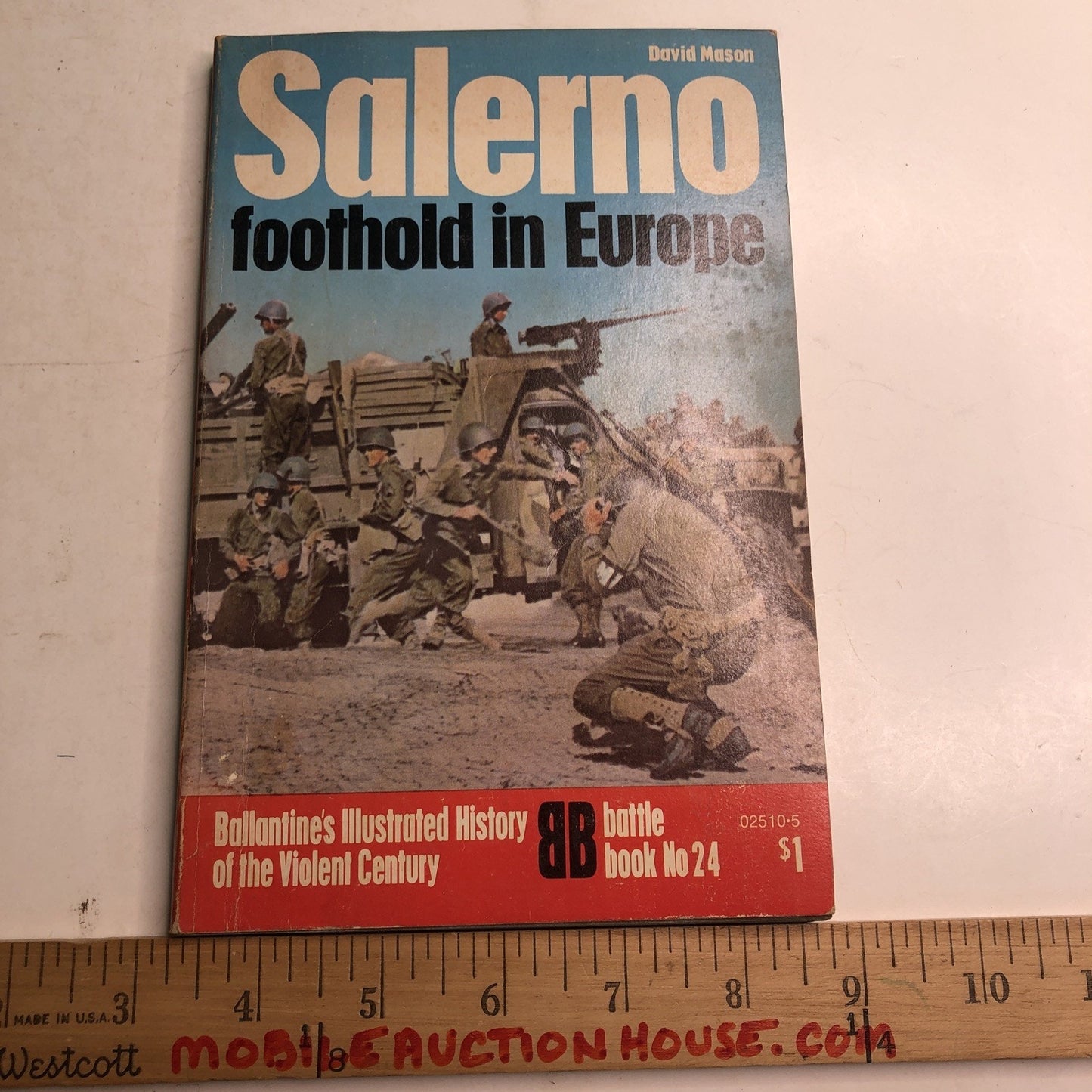 Salerno: Foothold In Europe Battle Book No. 24 by David Mason 1972 Paperback