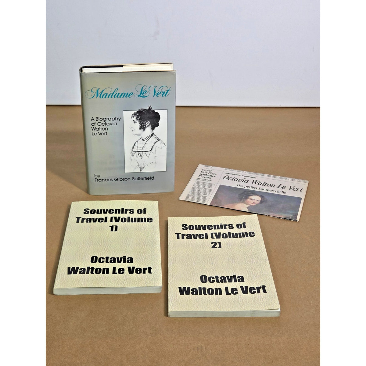 Rare Octavia Walton Le Vert Book Lot- Mobile Alabama AL History Collection