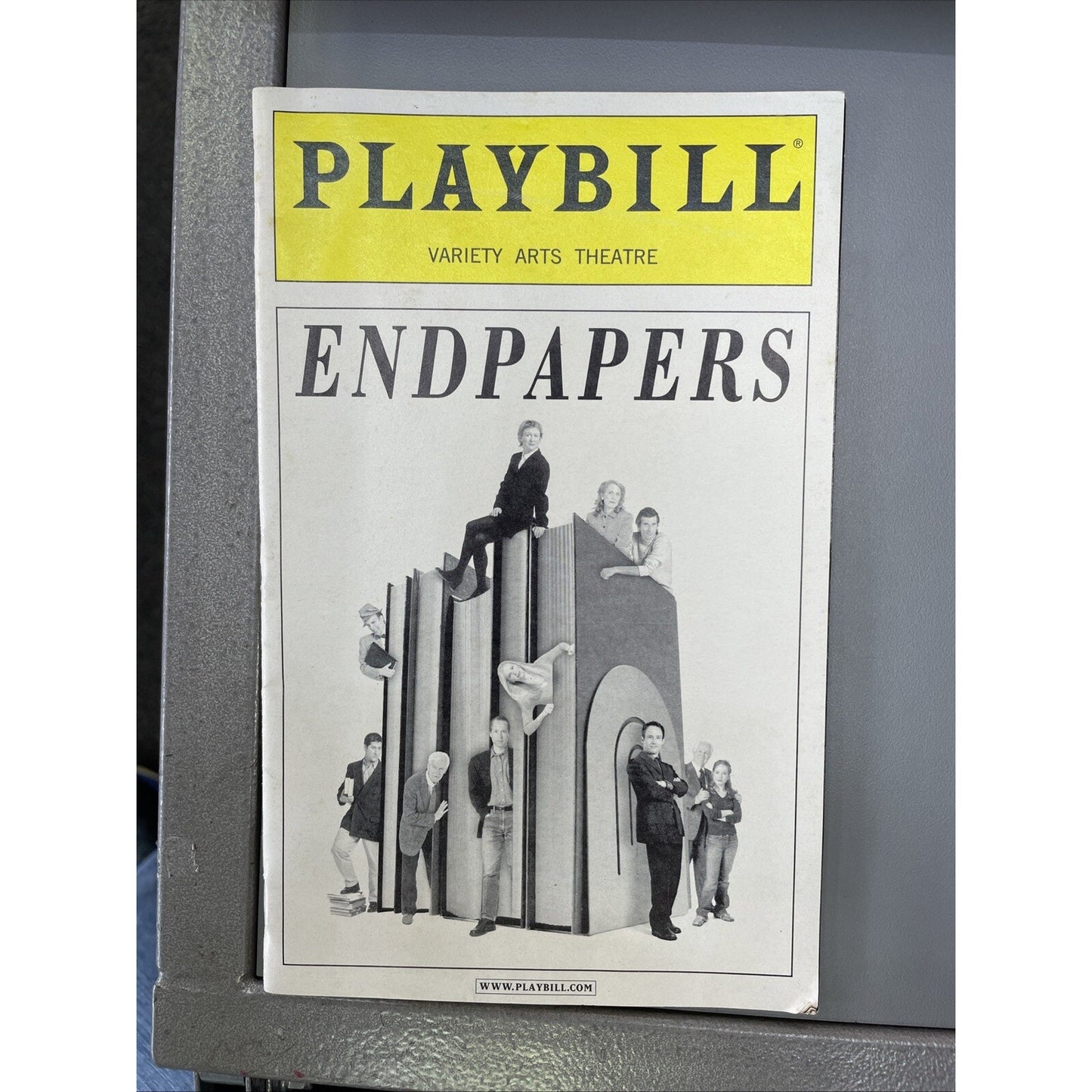 July 2002 Variety Arts Theatre Playbill Endpapers Shannon Burkett Broadway Stub