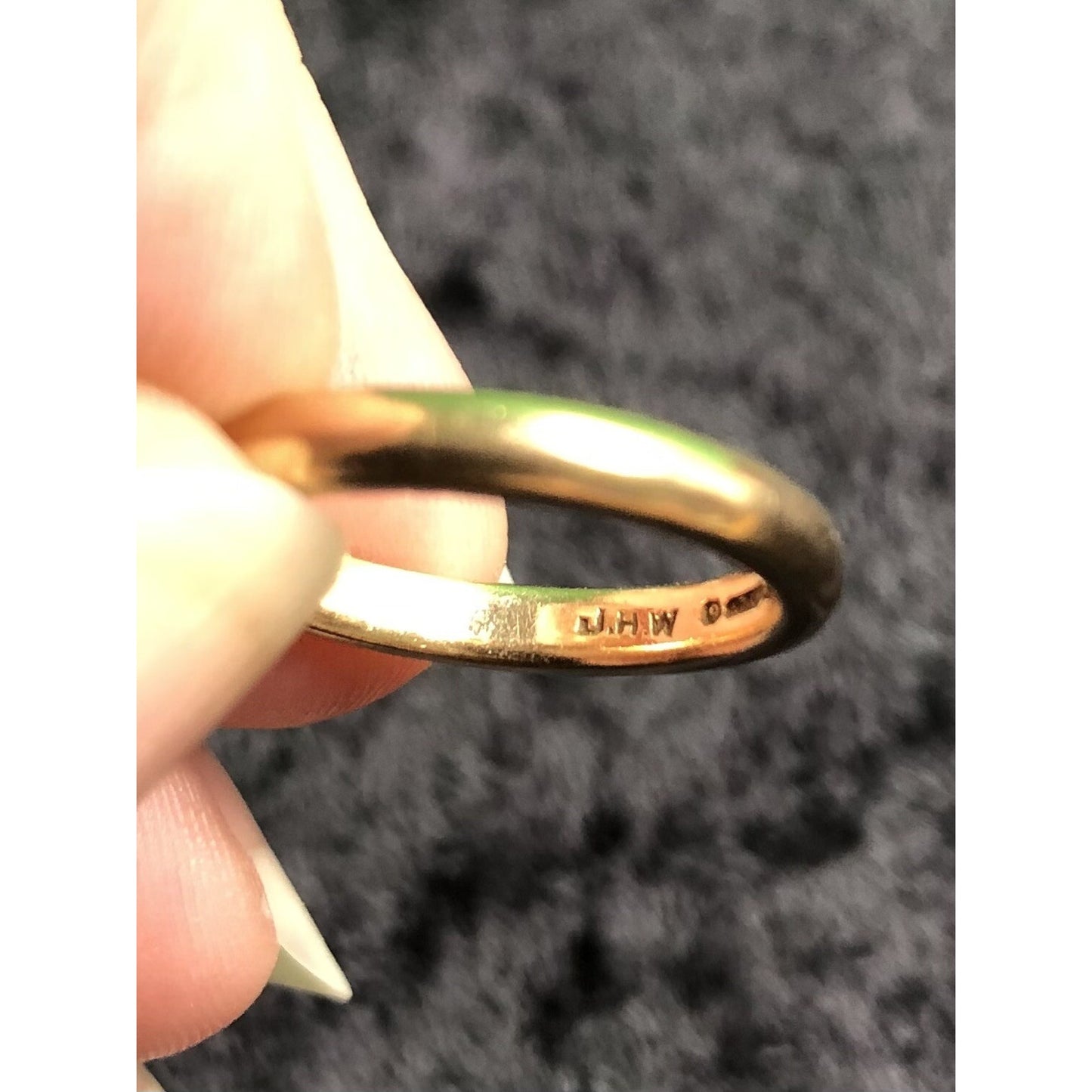 Vintage Yellow Gold Band 3 Grams Size 5.5