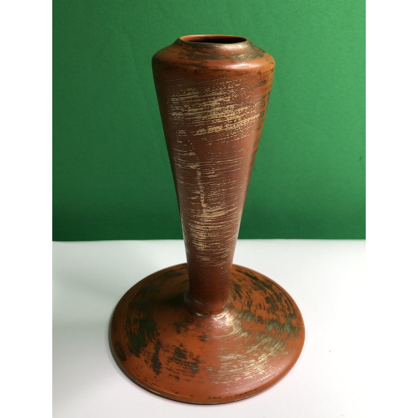 MCM Freeman McFarlin Originals POTTERY VASE Orange Gold El Monte California