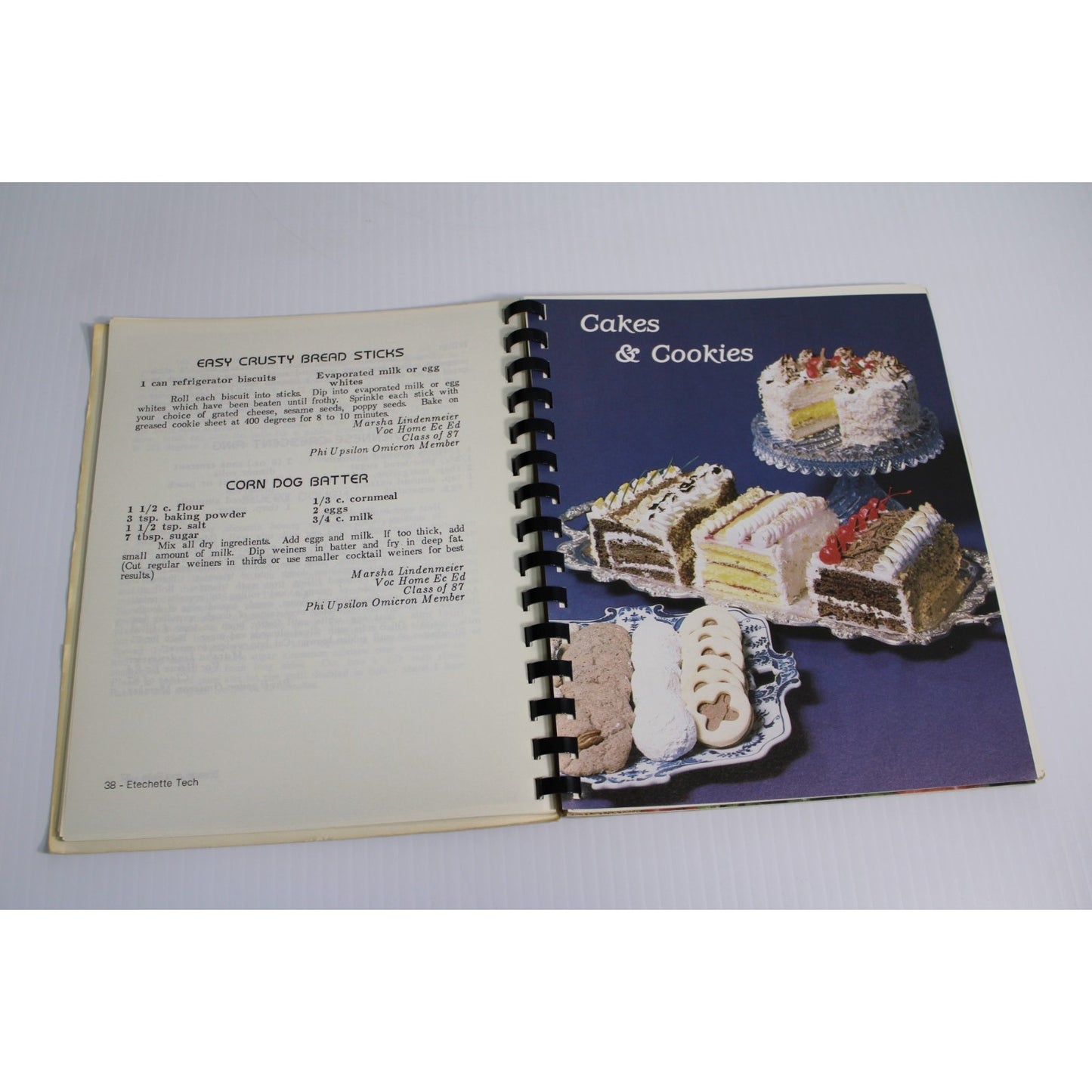 Vintage 1986 Etechette Tech Cookbook Texas Tech University Home Economics Phi U