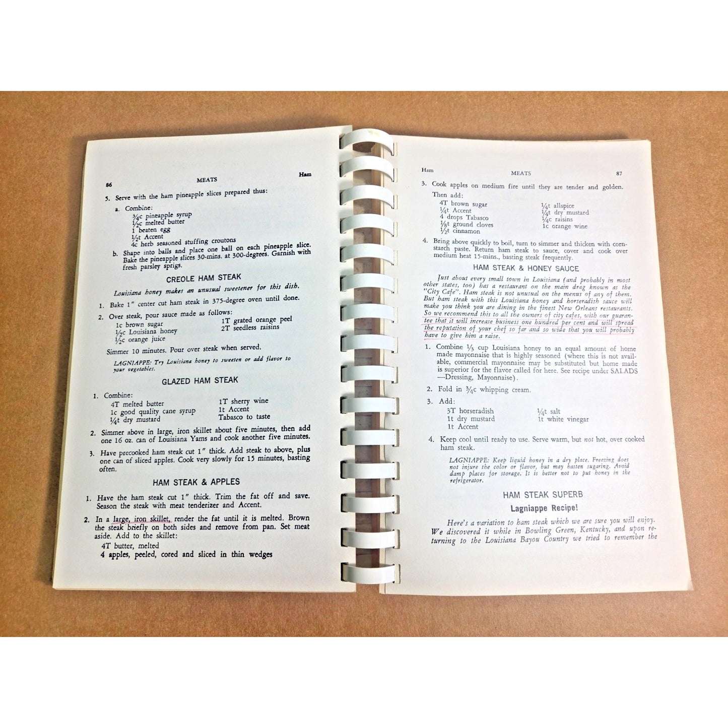 Vintage Louisiana Cajun Country Cookin' John & Glenna Uhler, 1971 Baton Rouge LA