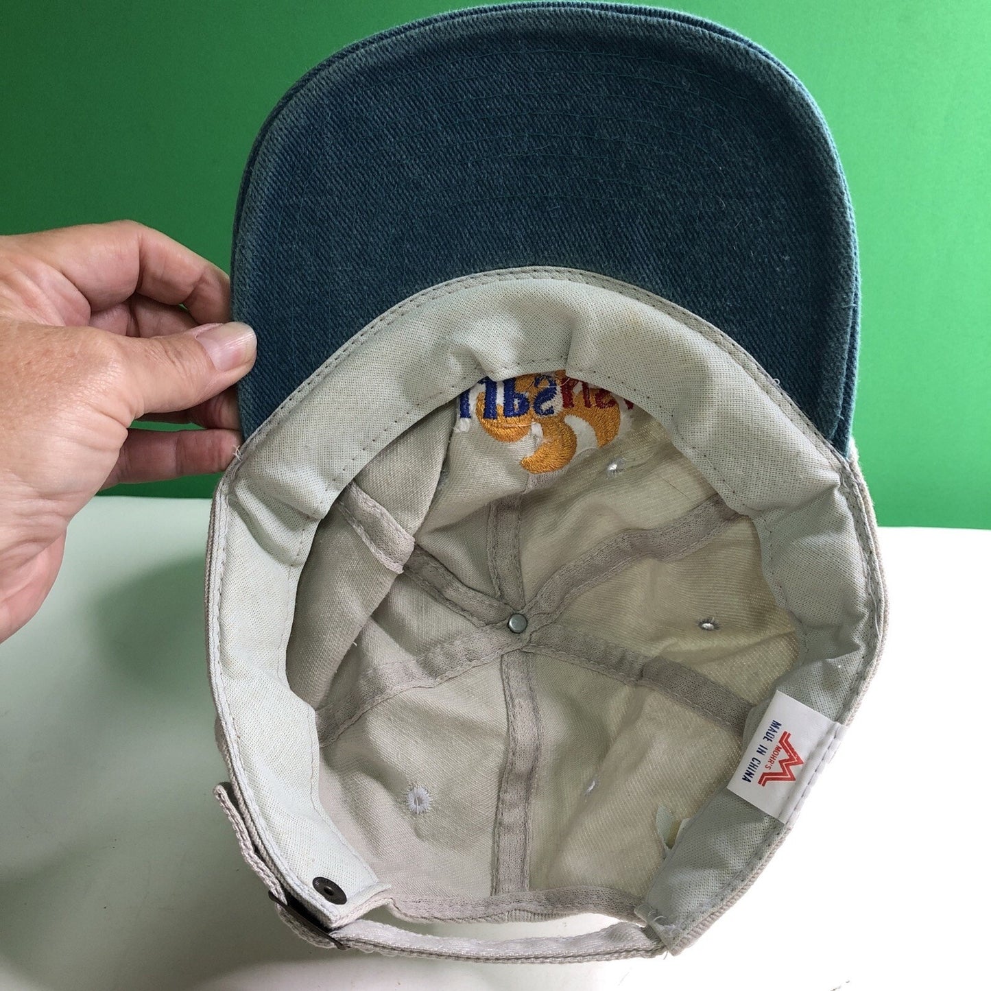 Vintage LIPS USA Logo Strap Back Canvas Ball Cap Hat