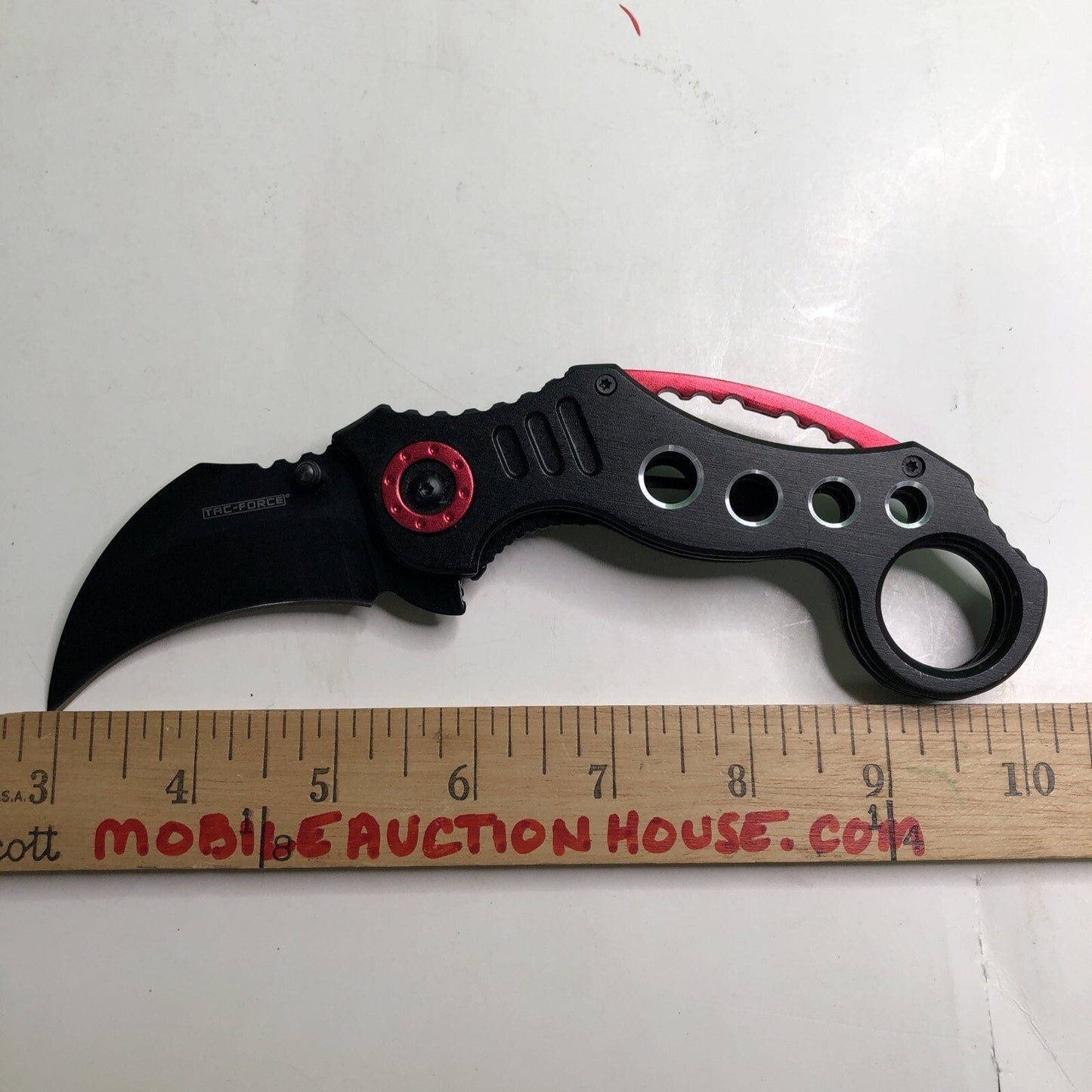Tac-Force TF-578 Karambit Folding Pocket Knife Stainless Liner Assisted Black