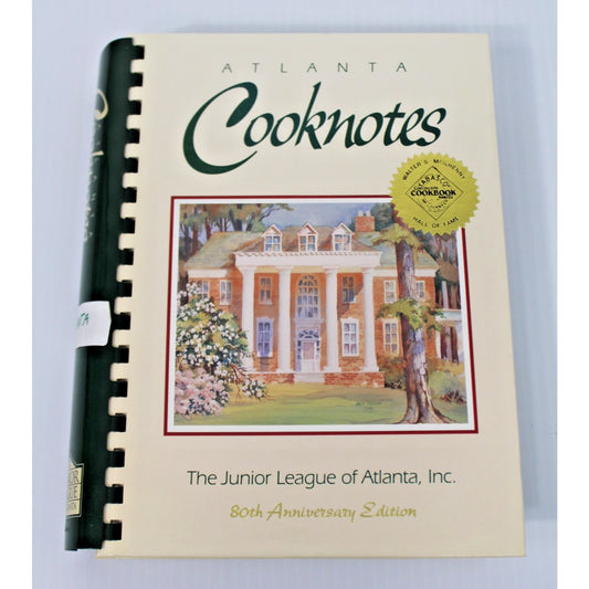 VTG Atlanta Cooknotes- Junior League of Atlanta, GA 80th Anniversary Cookbook