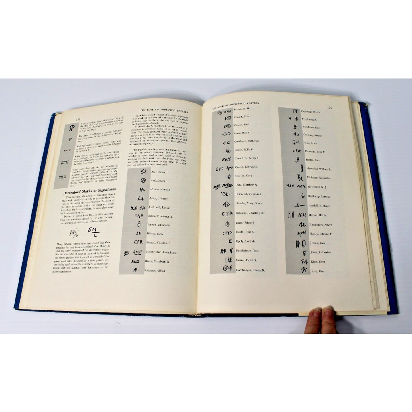 The Book of Rookwood Pottery- Herbert Peck, 1968 HC/DJ w/ 250+ Illustrations