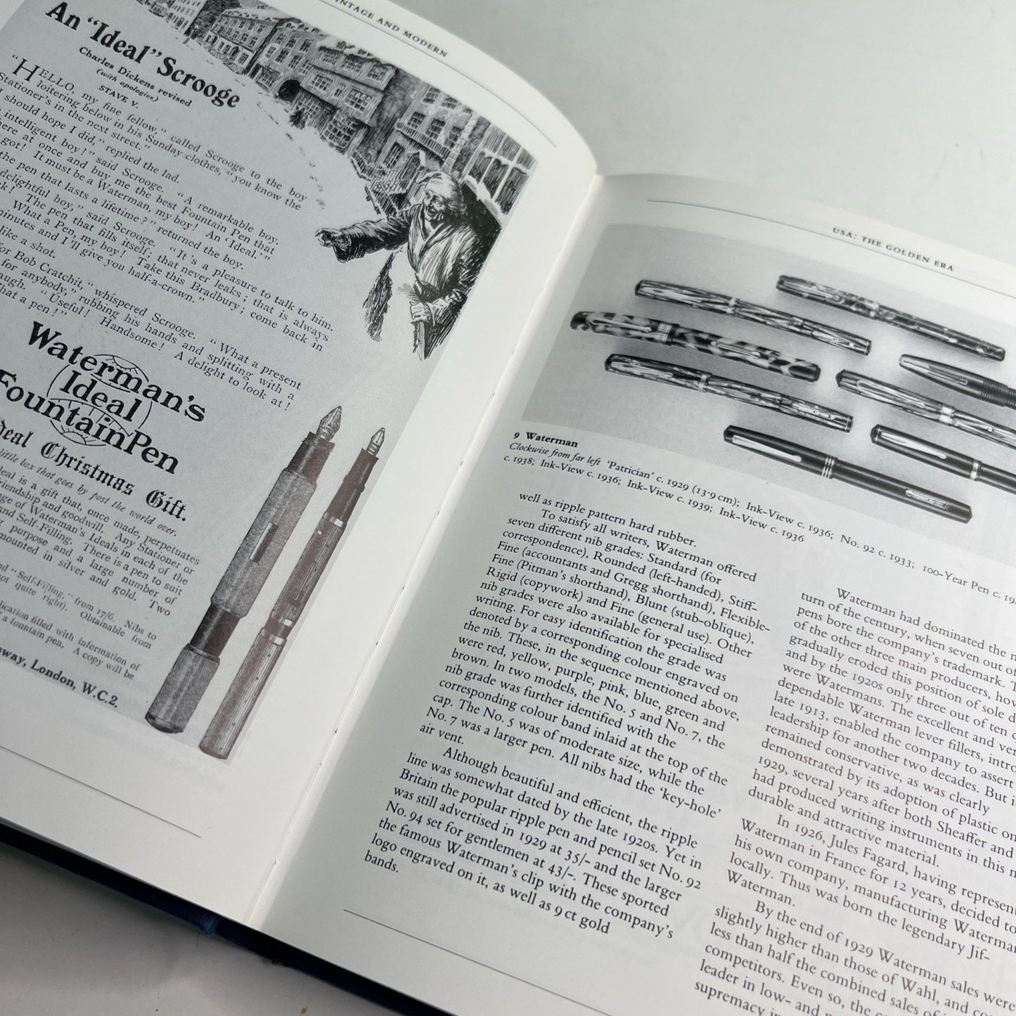 Fountain Pens Vintage and Modern By Andreas Lambrou HC DJ 1990 2nd print Illus.