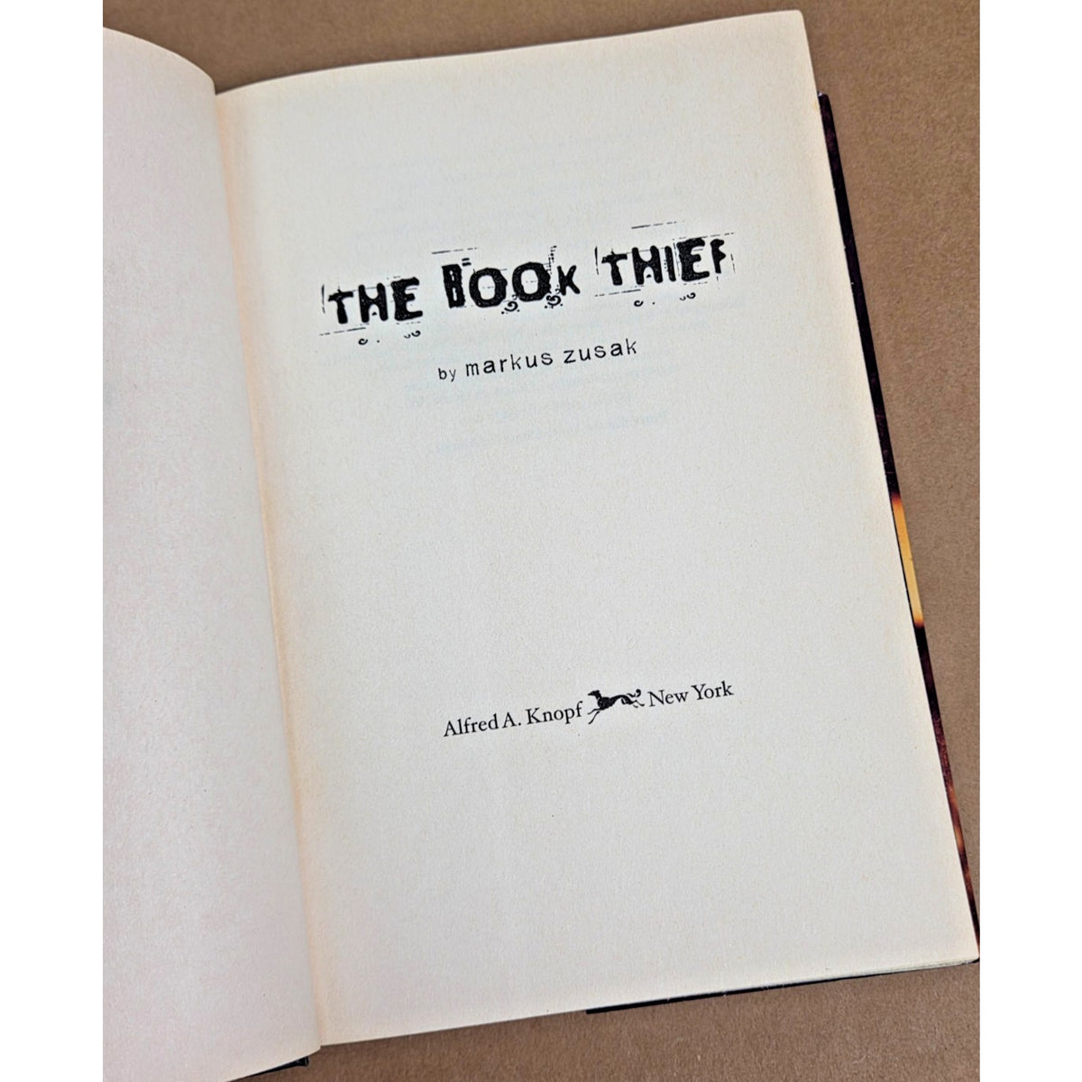 The Book Thief by Markus Zusak First American Edition Hardcover with Dust Jacket