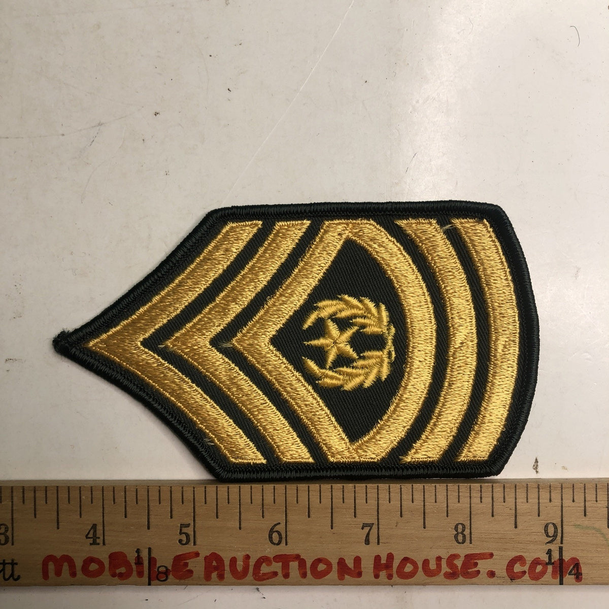 US Army Command Sergeant Major CSM Rank Insignia Embroidered Patch