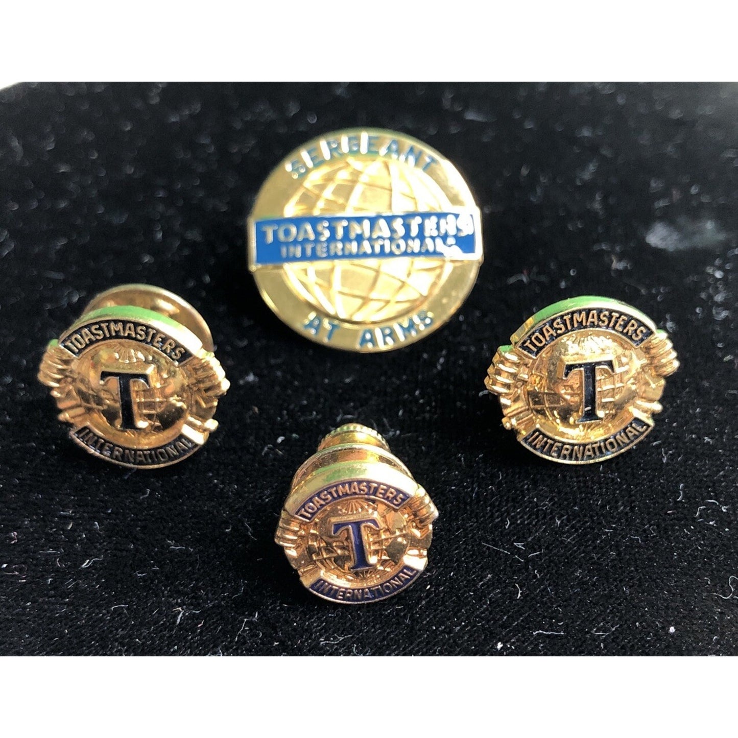 Lot 4 Toastmasters International Pins Lapel Pocket Hat Sergeant At Arms