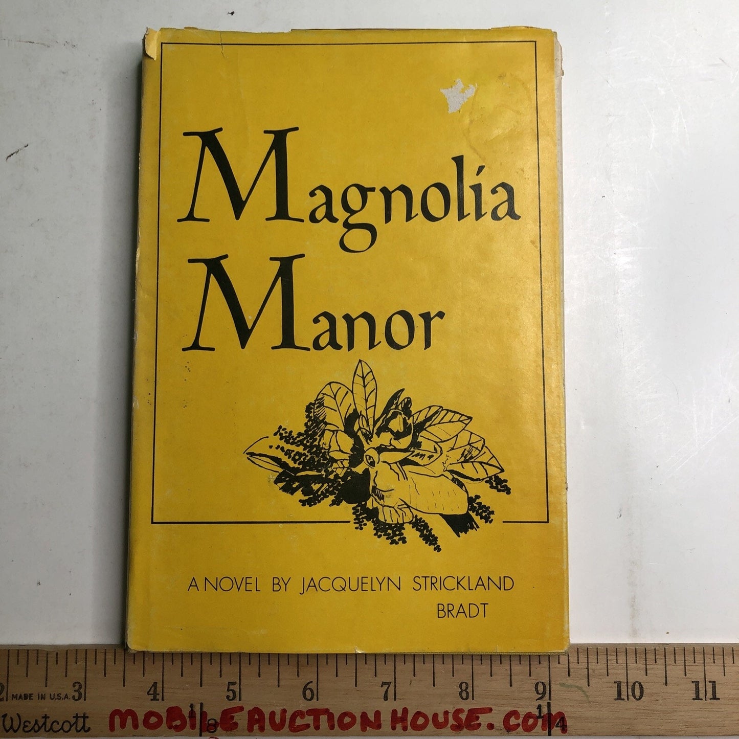 MAGNOLIA MANOR HC DJ BY JACQUELYN STRICKLAND BRADT 1973 CARLTON PRESS