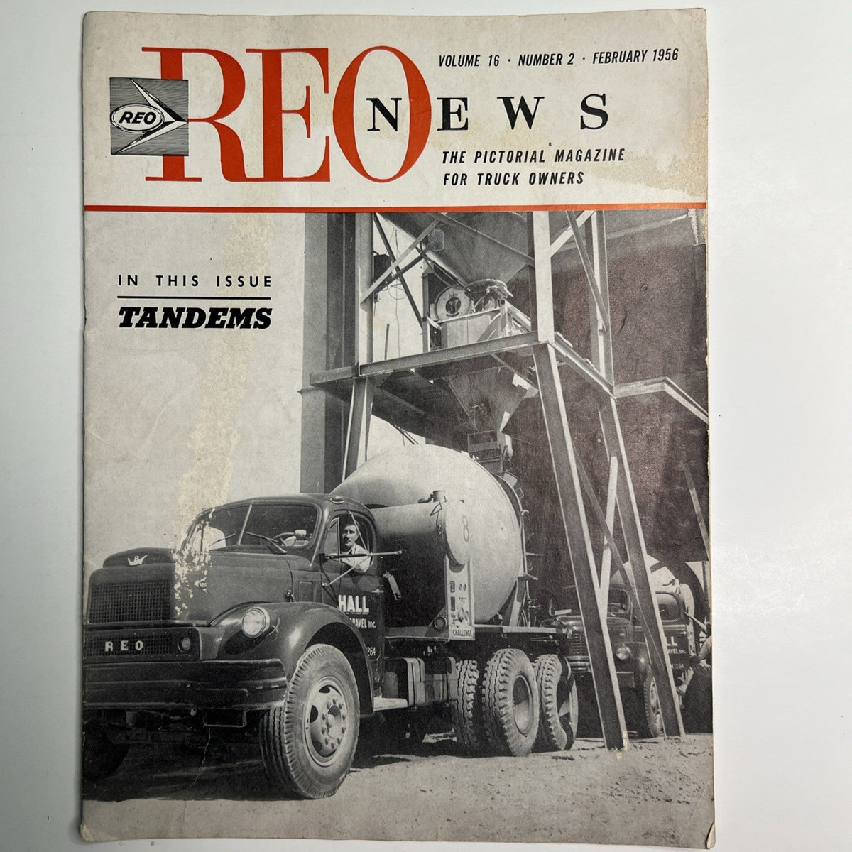 Lot 2 REO Trucks 22R Ad & 1956 News Magazine Tandems Vehicle Illustrated