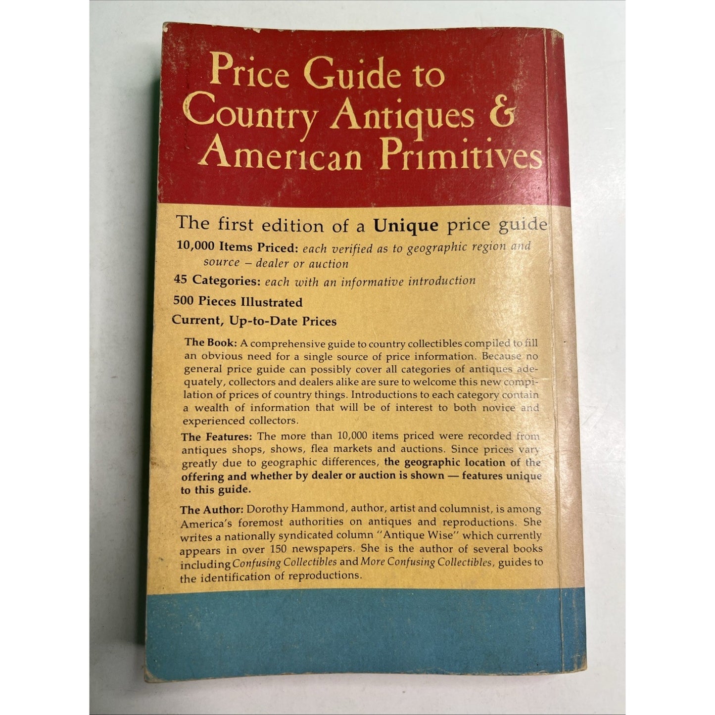 Price Guide to Country Antiques and American Primitives Dorothy Hammond 1975 PB