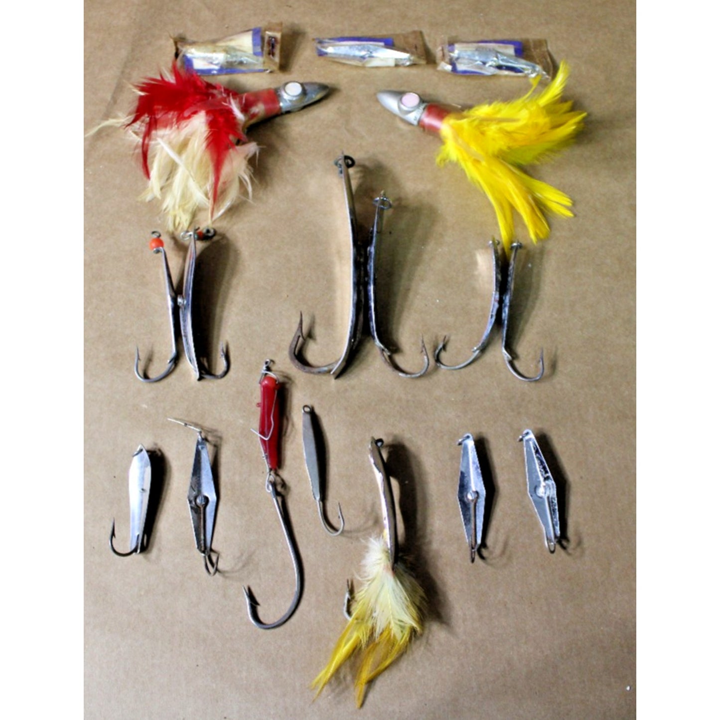 Lot Of Vintage Saltwater Fishing Lures Spoons Deep Sea Tuna Trolling
