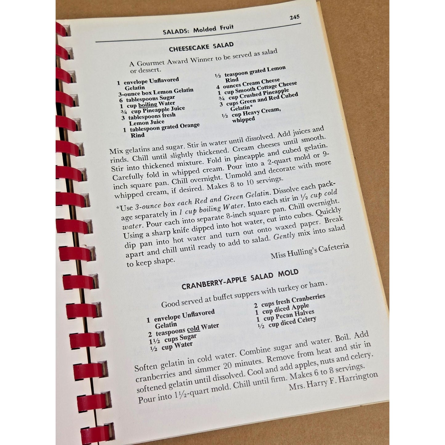 Vintage 1985 St. Louis Symphony of Cooking - Miss Hulling’s & Stan Musial
