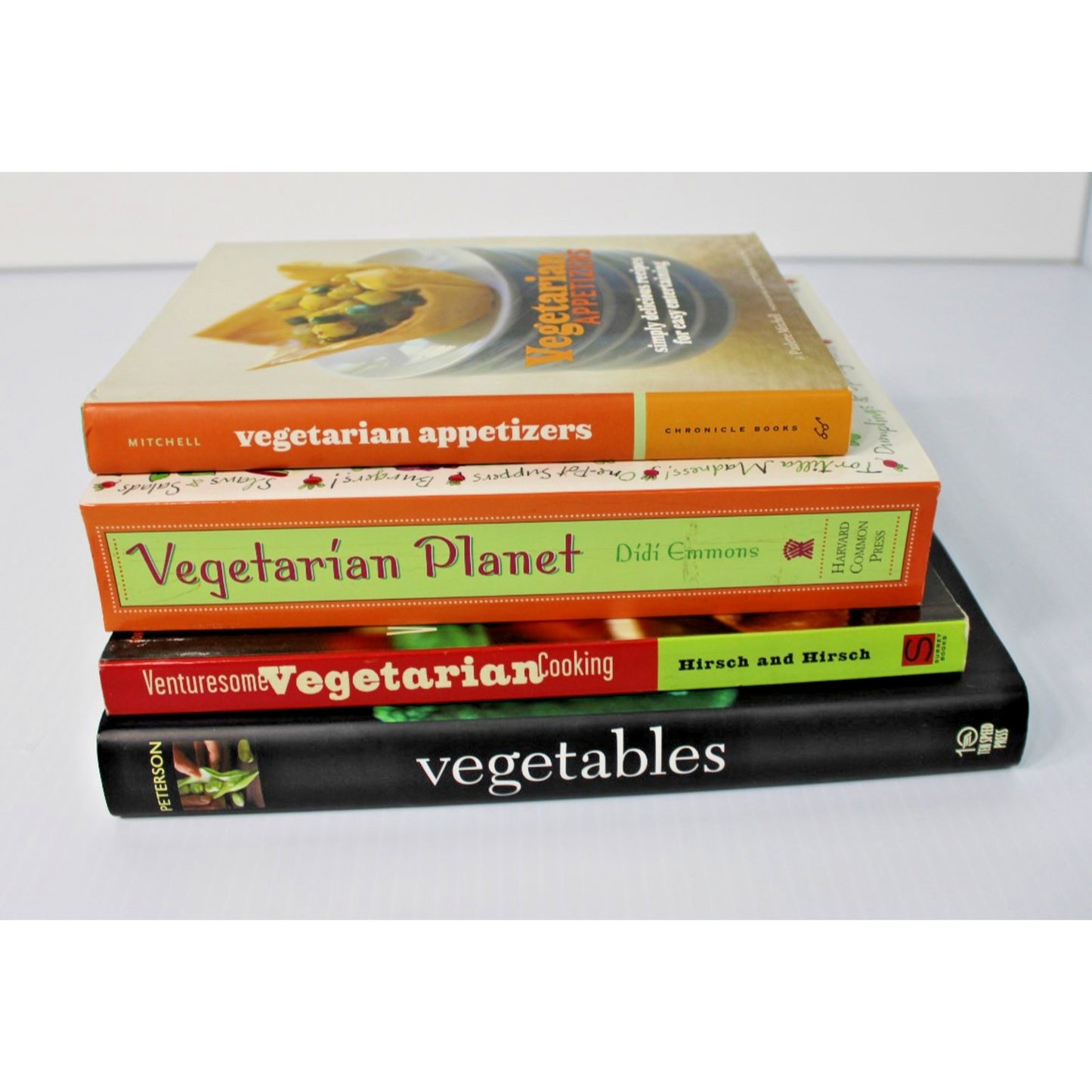 Venturesome Vegetarian Cookbook Lot- 4 Healthy Recipe Cooking Collections