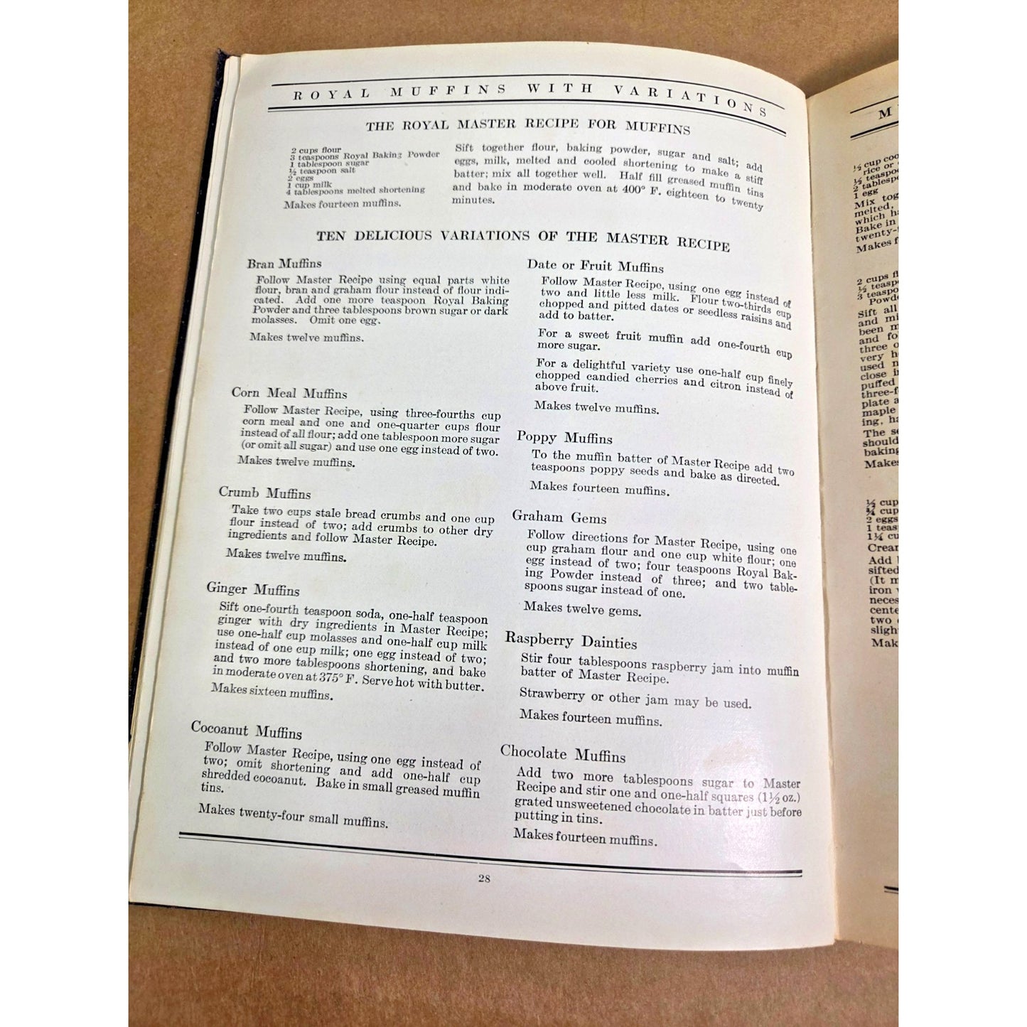 1929 Any One Can Bake Cookbook - Royal Baking Powder Co. - Vintage Art Deco