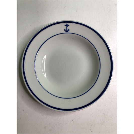 Vintage Shenango China US Navy Fouled Anchor Oatmeal / Cereal Bowl 6 ⅞”