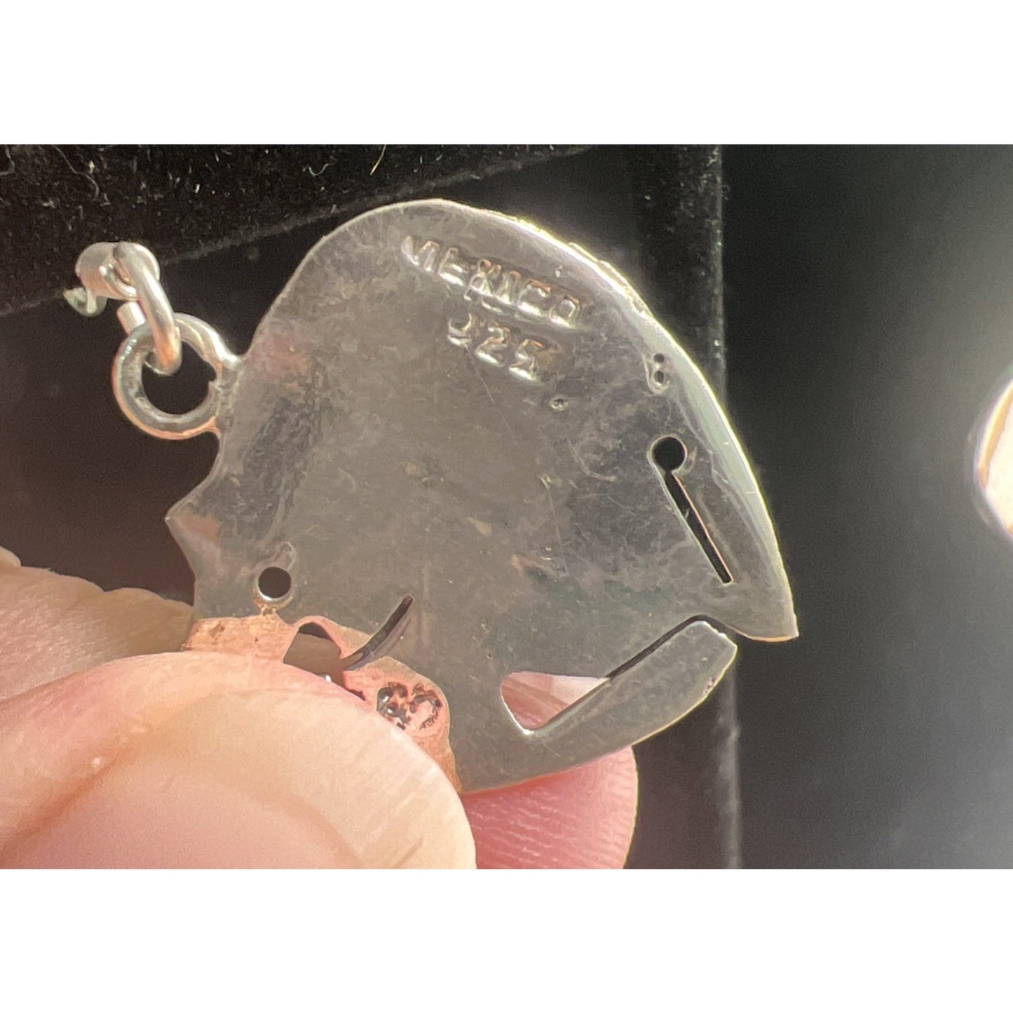 Vintage Sterling Silver Cat Earrings French Wire Mexico 925 Dangle