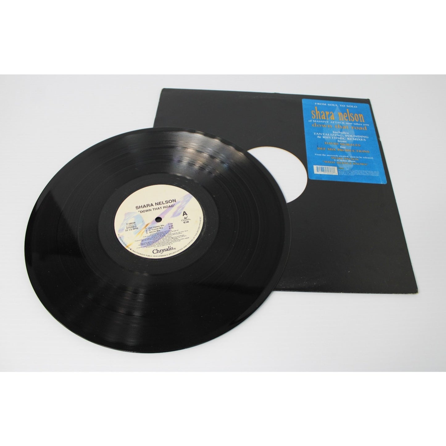 Shara Nelson- Down That Road - 12" Vinyl 1994 CHRYSALIS, Massive Attack- RARE!