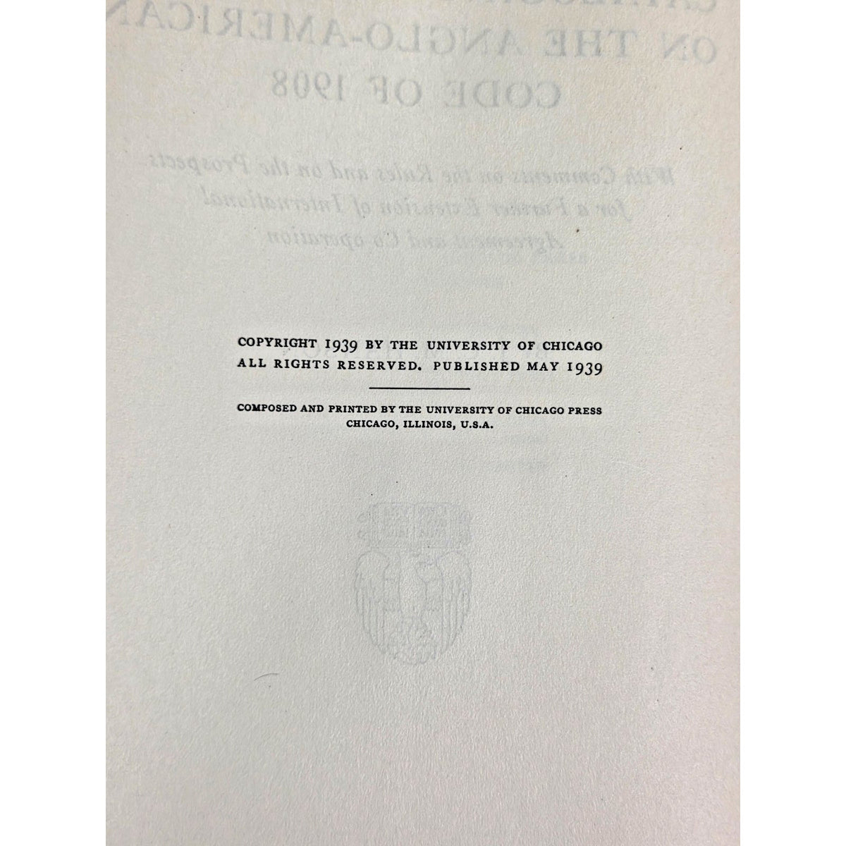 RARE 1939 1st Ed Comparative Study of Cataloging Rules- JCM Hanson Dust Jacket