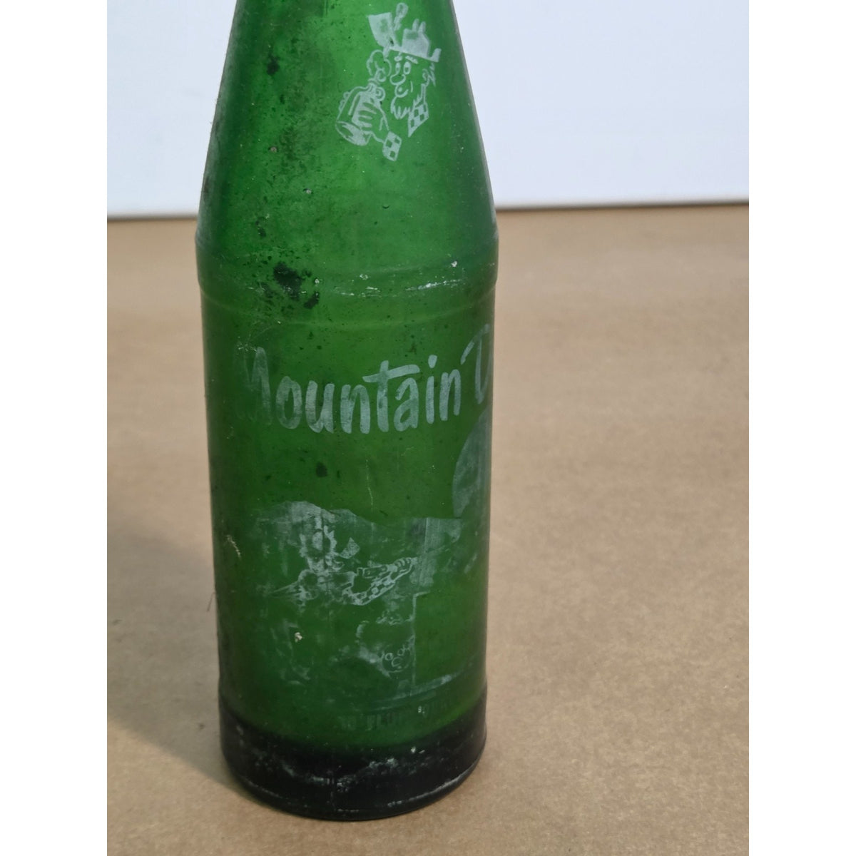 Vintage Mountain Dew 10oz Bottle - Willy the Hillbilly "Tickle Yore Innards"