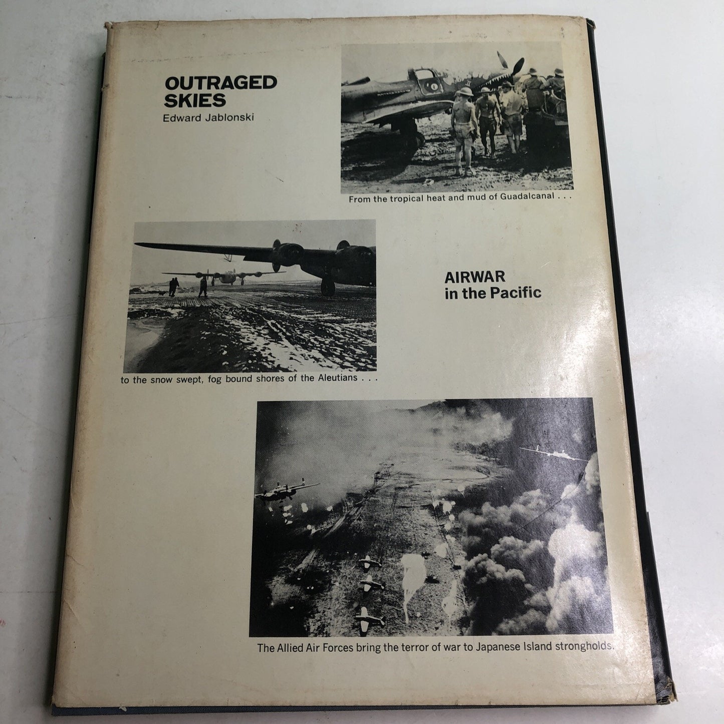 Outraged Skies by Edward Jablonski Airwar Volume III 1971 HC DJ WWII Pacific