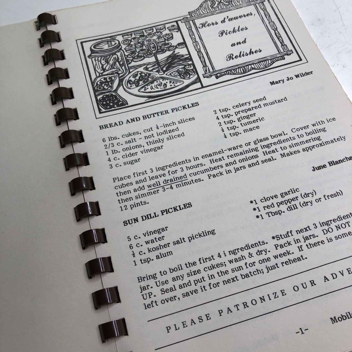 Vintage MOBILE ALABAMA COOKERY Comb Bound Cookbook