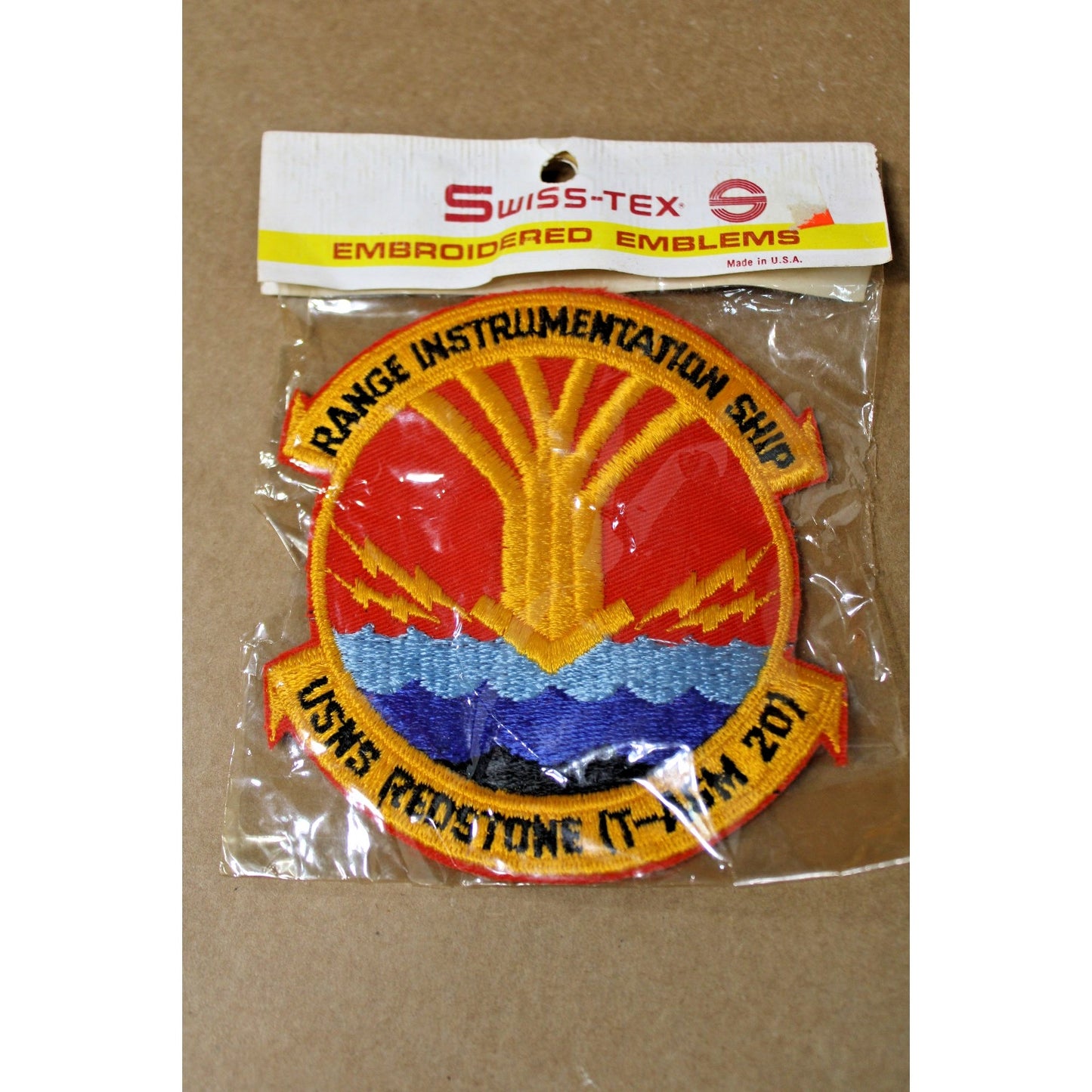 VTG Authentic USNS Redstone Range Instrumentation Ship Patch, Original Packaging