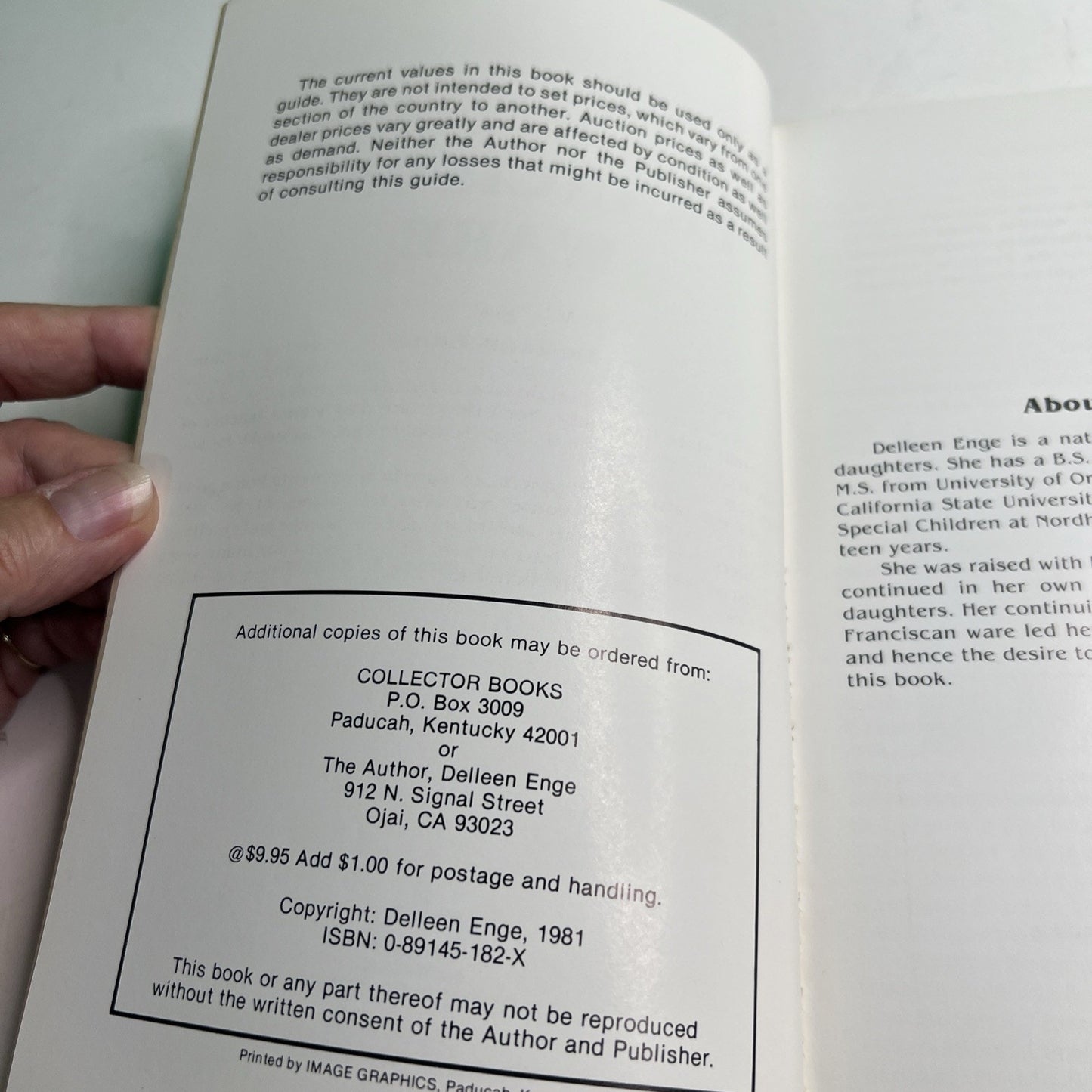 Franciscan Ware by Delleen Enge 1981 PB Illustrated Price Guide