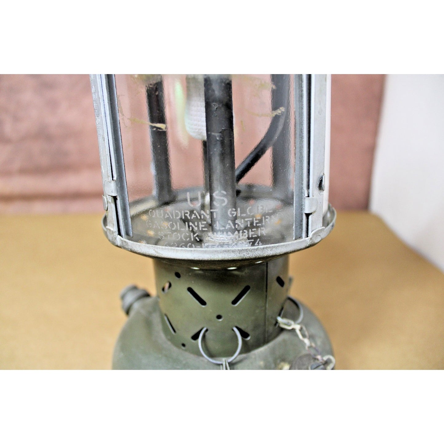 Vietnam Era US Military Gasoline Single Mantle Lantern All Original Coleman 6260