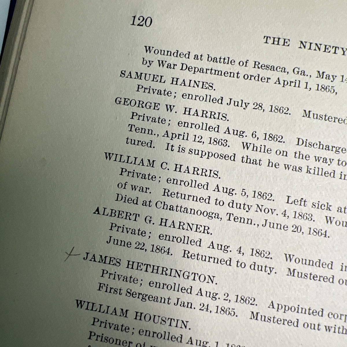 Antique Book The Gallant Ninety-Fourth American Civil War W/Provenance Ohio 1888