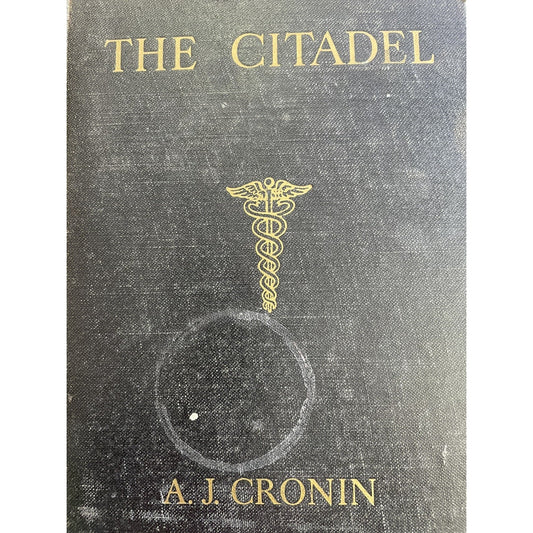 The Citadel 1937 by A.J. Cronin New York USA Vintage Hardcover Book Used