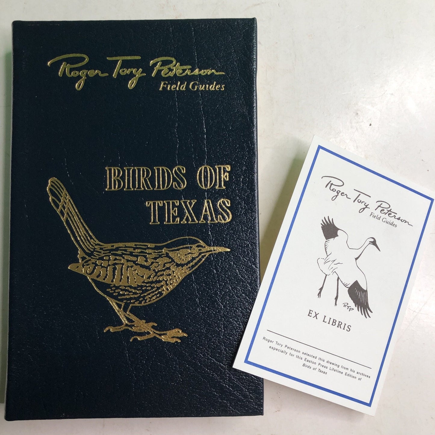 Roger Tory Peterson Field Guides: BIRDS OF TEXAS 2002 HC Leather Bound Bookplate
